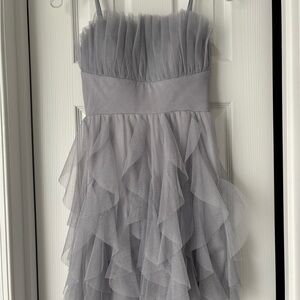 Pear Culture Glitter Mesh Fit and Flare Dress